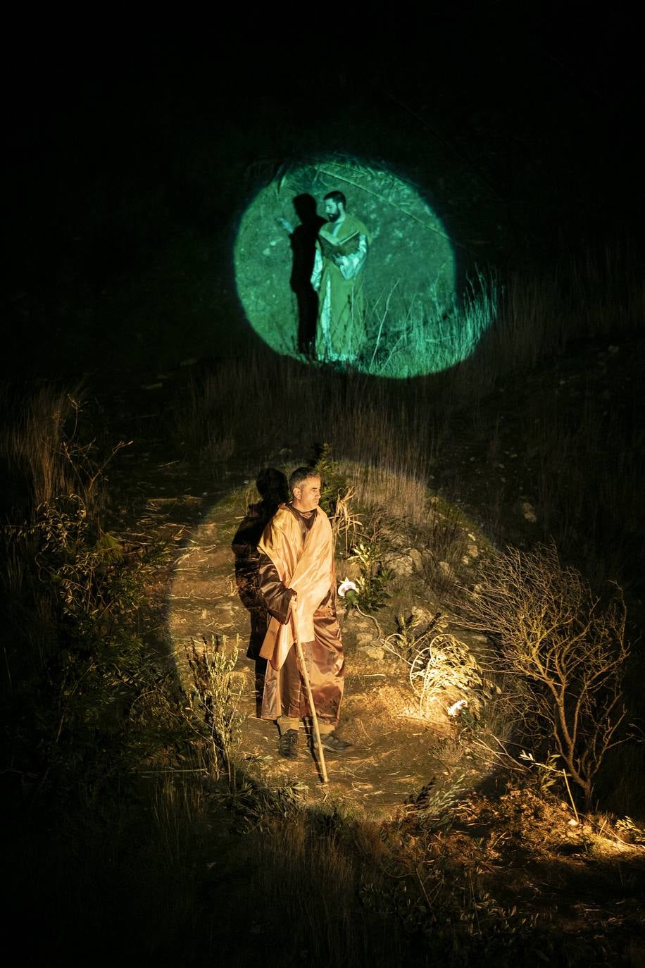 La representación del belén de Alcanadre de este miércoles, en imágenes