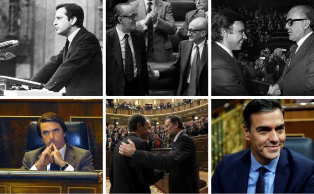 Así fueron las otras quince sesiones de investidura de la democracia