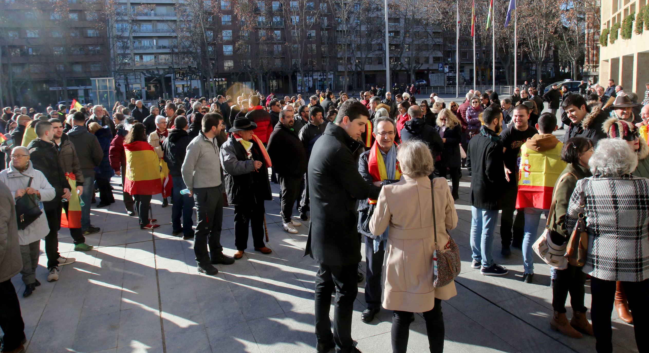 Concentración en Logroño en contra del Gobierno de Pedro Sánchez