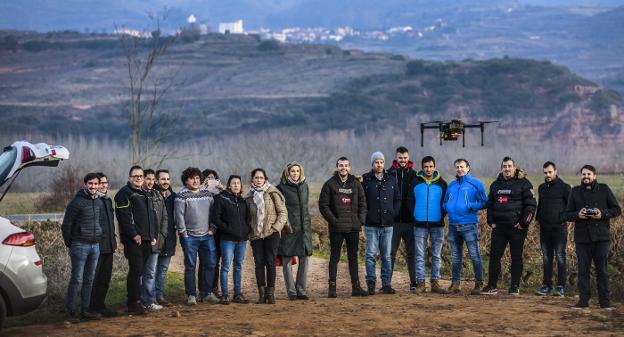 El campo riojano, a vista de dron