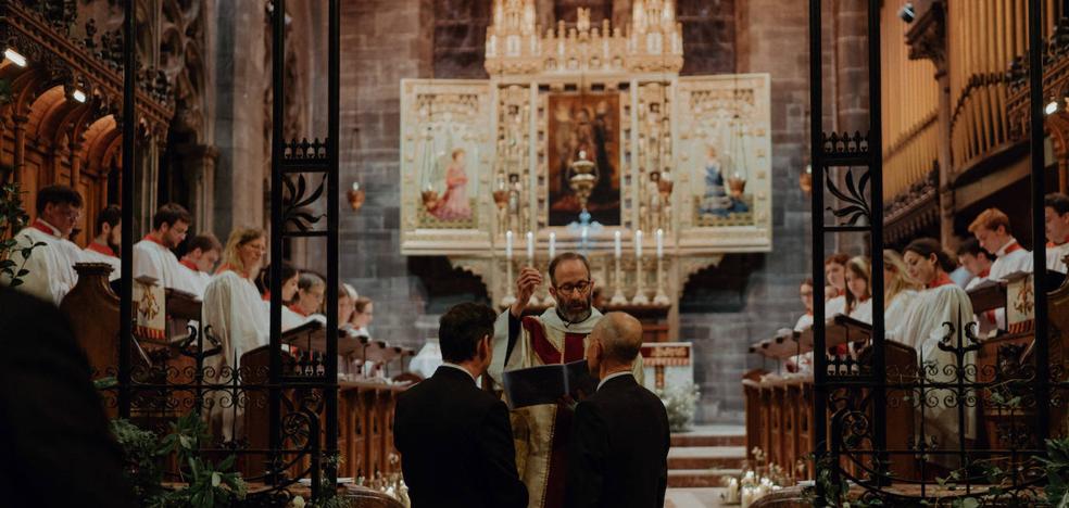 La boda por la Iglesia de Álvaro y Julio