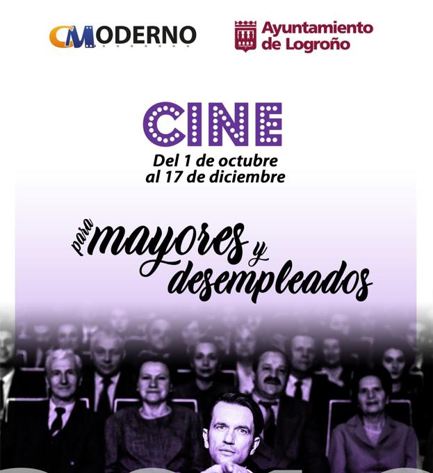 El ciclo de cine para mayores y parados aumenta a 15 las películas que se proyectarán