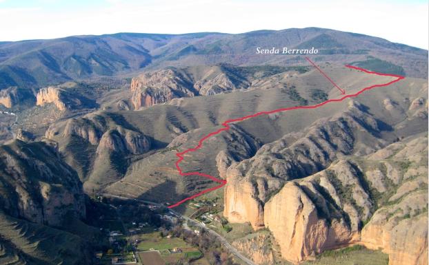 Senda de Berrendo, una tirolina entre las peñas de Sorzano y Viguera