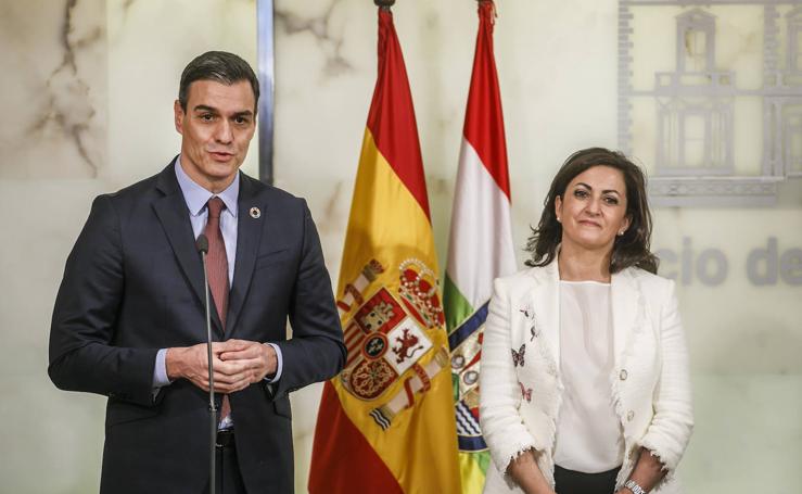 Así ha sido el encuentro entre Andreu y Sánchez en La Rioja