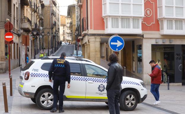Calma y silencio en el centro de Haro