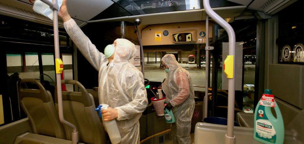 Logroño interioriza la 'cuarentena' y refuerza la desinfección y limpieza en los servicios públicos