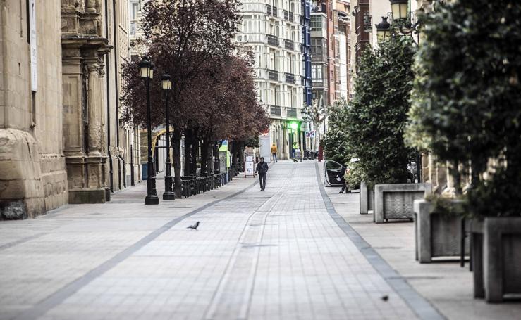 El ambiente en las calles logroñesas el viernes