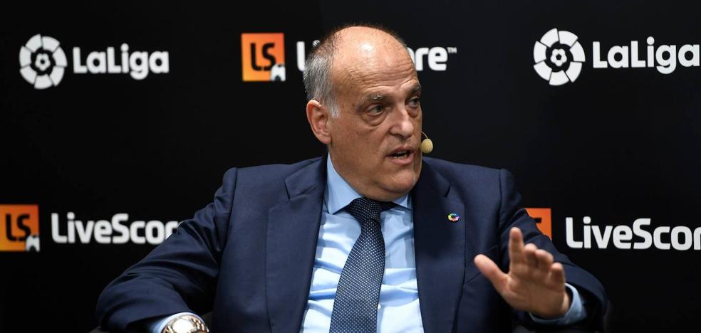 Tebas: «Estoy convencido de que vamos a terminar la competición»