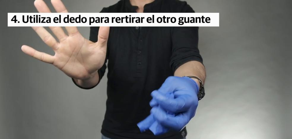 ¿Cómo debemos quitarnos los guantes?