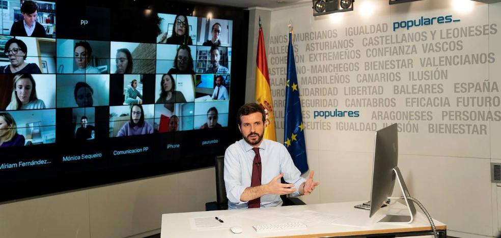 Casado apoya a sus presidentes autonómicos en la exigencia de más restricciones