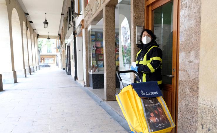 Las calles de Logroño en pleno estado de alarma