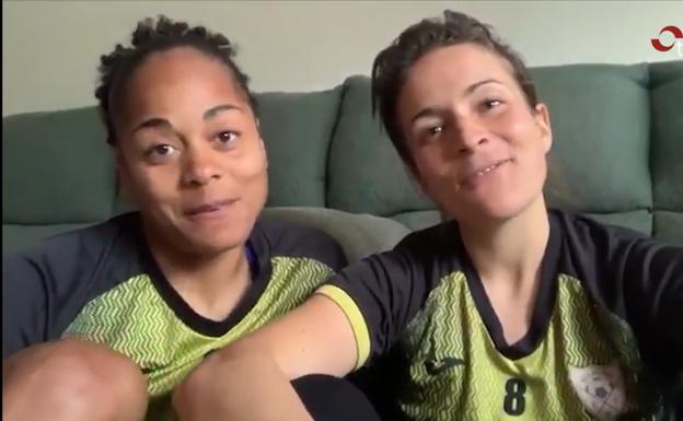 Jade y Leti lo tienen claro: «El EDF Logroño se queda en casa»