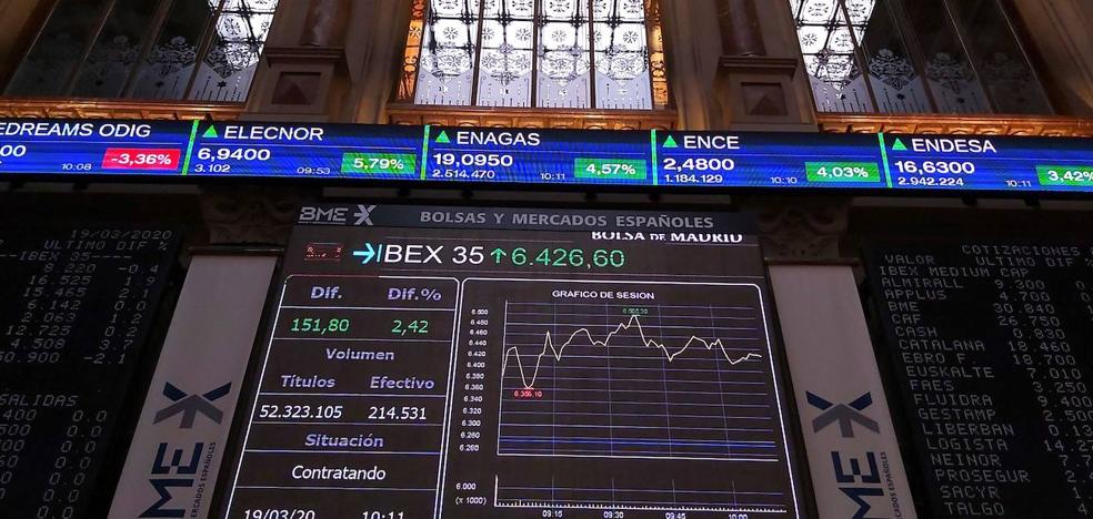 El Ibex-35 recupera mil puntos desde mínimos con la reconquista de los 7.100