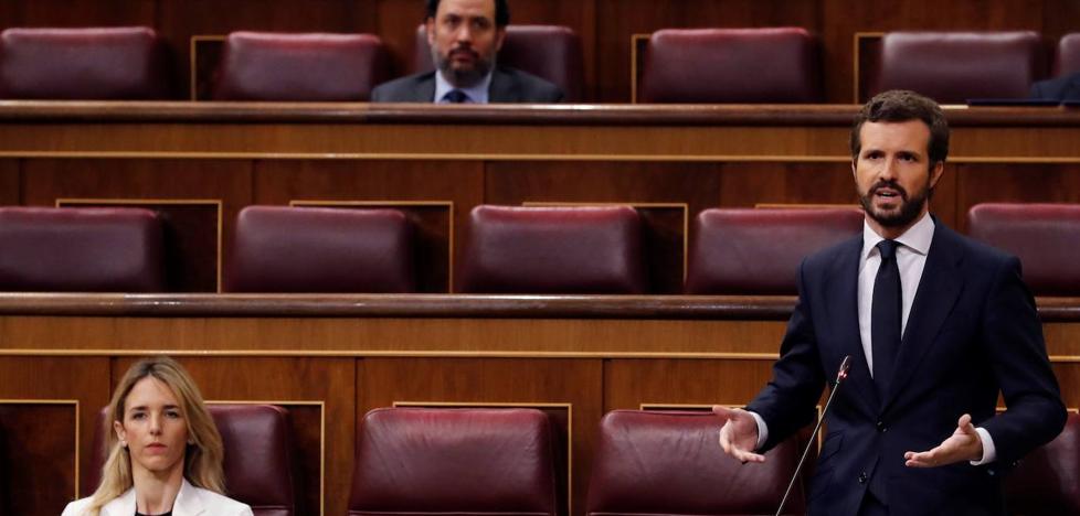 Sánchez apela a la unidad política y Casado replica: «De usted no se fía nadie»