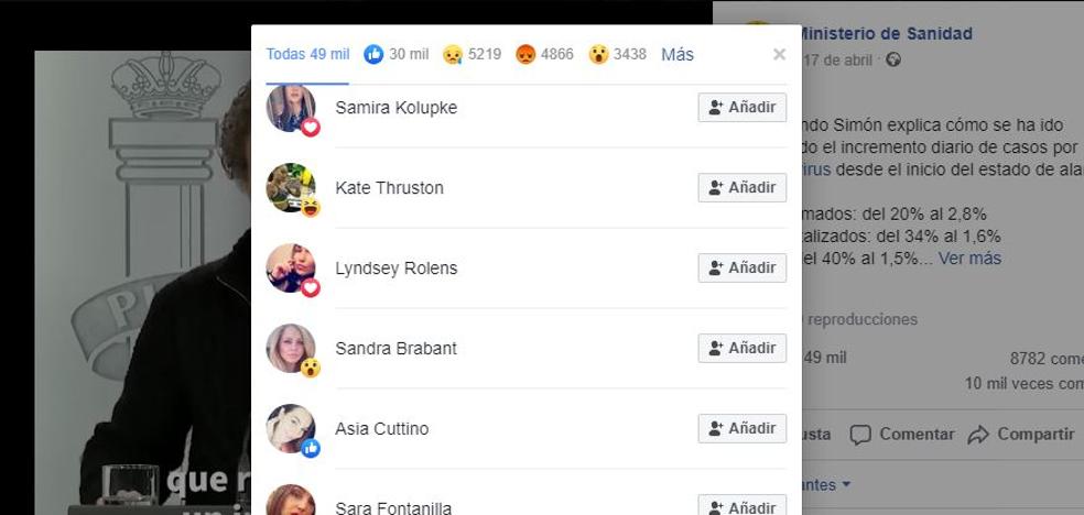 Facebook borra las cuentas falsas que apoyaron a Sanidad sin aclarar quién es el responsable