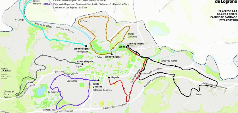 Los deportistas buscan la libertad en el mapa de su municipio