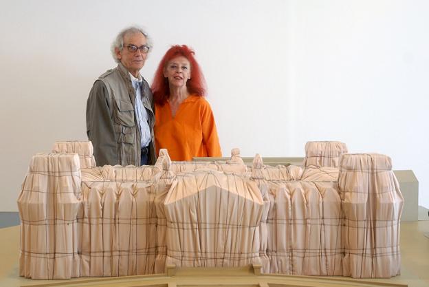 Christo visitó La Rioja en julio de 2009