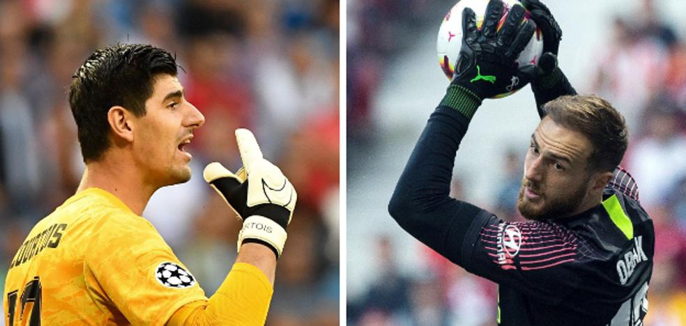 Courtois y Oblak, una carrera contrarreloj por el Zamora más disputado