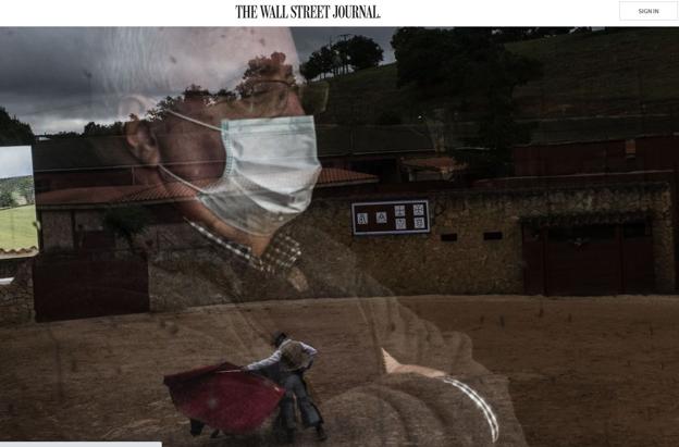 Diego Urdiales, protagonista en 'The Wall Street Journal'