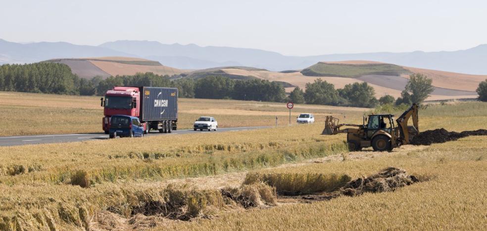 Las obras de la autovía A-12 avanzan hacia el pasado