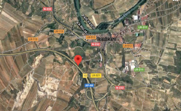 Heridos una mujer y un menor al salirse la furgoneta en la que viajaban en la AP-68 en Cenicero