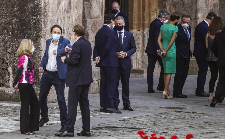 La Conferencia de Presidentes en San Millán: la llegada y los saludos