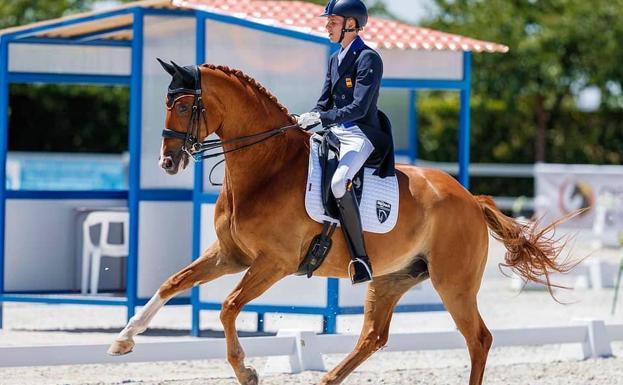 El arnedano Sergio Morón Basoco, en el Campeonato de Europa de Doma Clásica de Budapest