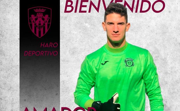 El joven Amador Zarco se incorpora a la portería del Haro Deportivo