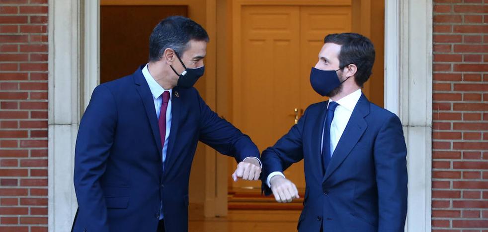 Sánchez y Casado reeditan su desencuentro sin pacto viable sobre las cuentas y el CGPJ