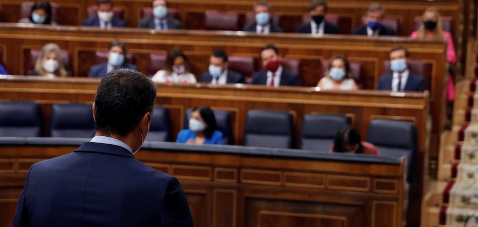 Sánchez, al PP: «Unidas Podemos cumple la Constitución; ustedes, no»