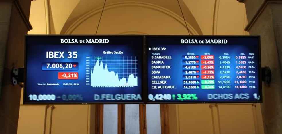 El Ibex-35 baja un 0,8% en la sesión y un 0,67% en la semana