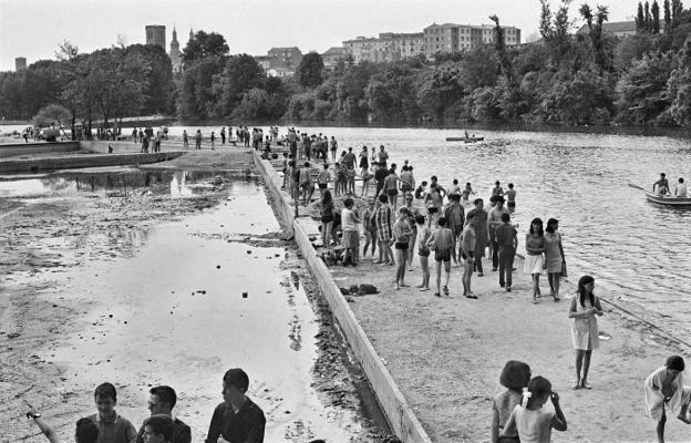 La Retina: cuando el Ebro dejó fuera de servicio las piscinas de Logroño