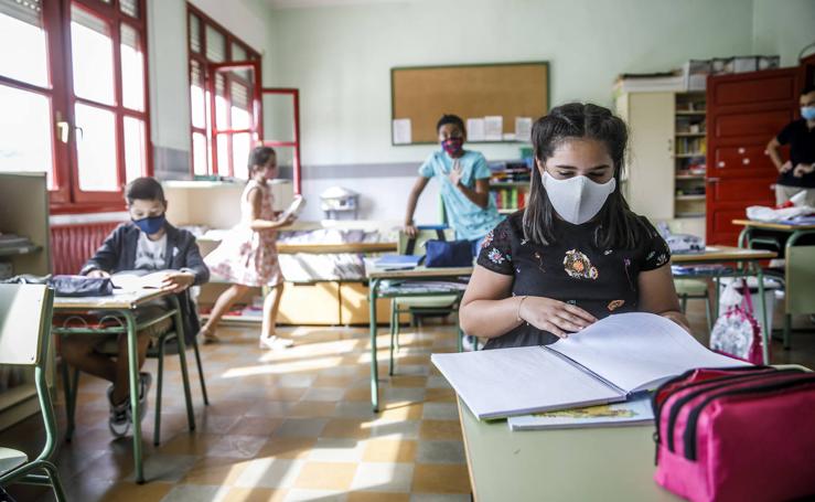 El regreso a las aulas en el pueblo