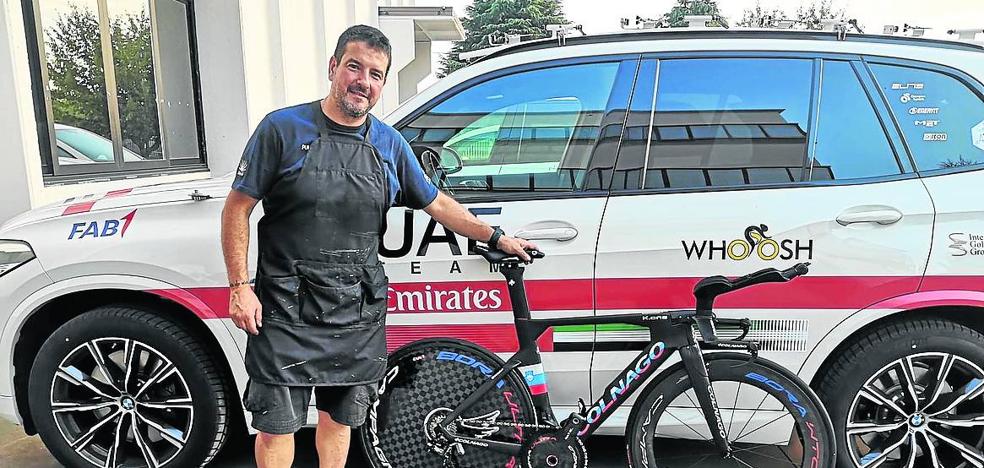 Esteban Peña, el mecánico riojano que mimó la 'cabra' del maillot amarillo