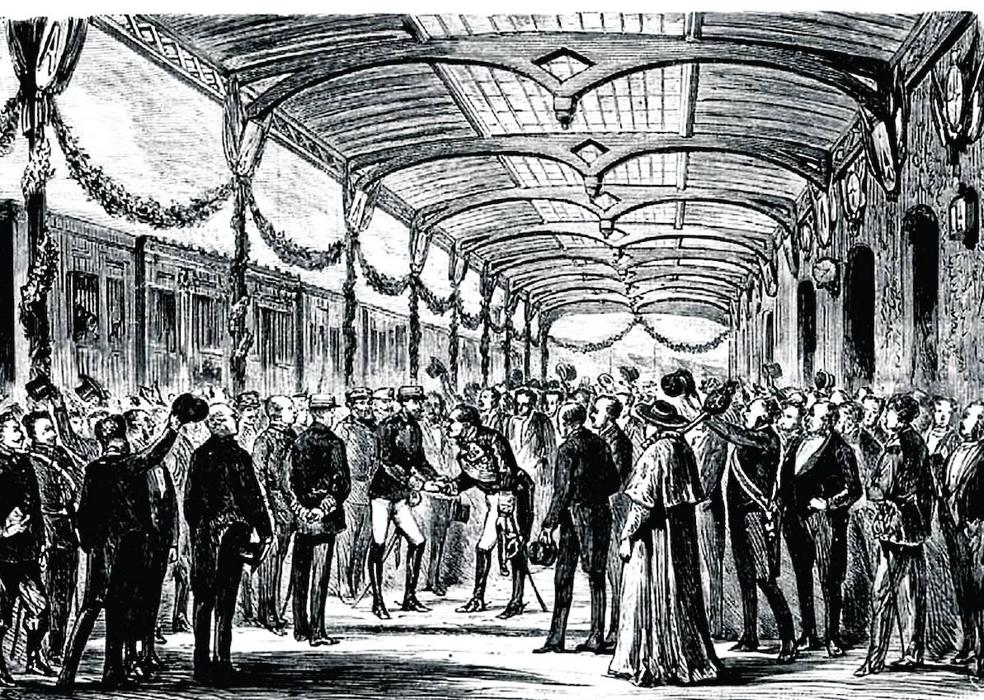 Amadeo I homenajea a Espartero en Logroño