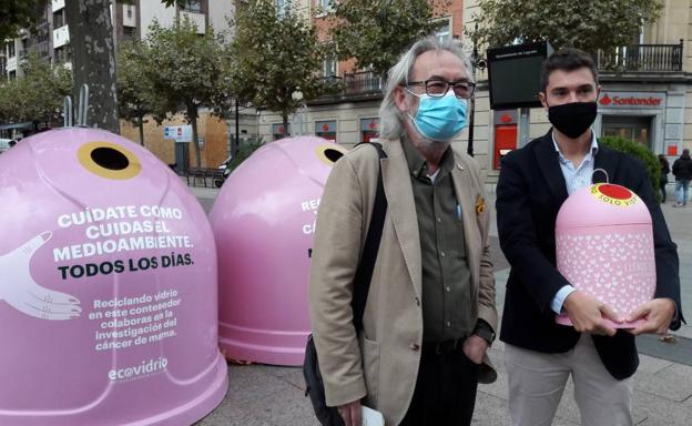 Logroño instala cuatro contenedores rosas por el Día Mundial del Cáncer de Mama