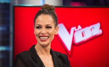 Eva González, en uno de los momentos de la emisión de 'La Voz'./r. c.