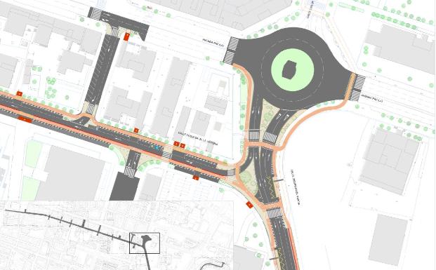 Así será el carril bici desde Los Lirios a El Espolón