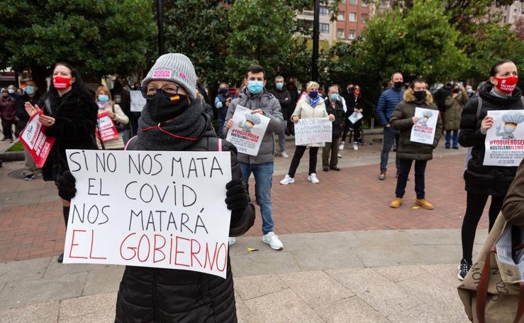 Protesta de la hostelería en Logroño