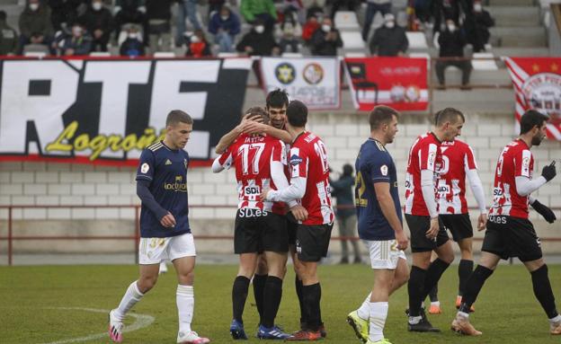 La SD Logroñés recupera el gol y vence con claridad al Osasuna B