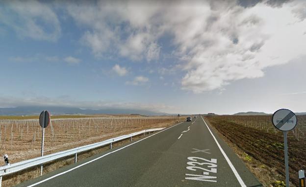 Heridas tres personas en un accidente en la N-232, en el término municipal de Rodezno