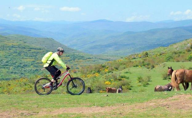 El proyecto 'Caminos de Cameros' comparte diez rutas de ciclismo de montaña