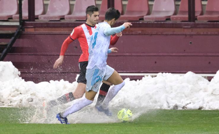 Tras la nevada, victoria de la UD Logroñés