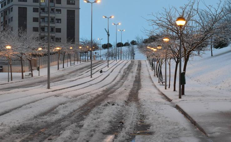 Logroño se cubre de blanco