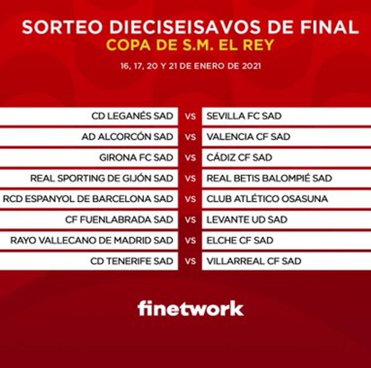 Alcoyano-Real Madrid y Cornellà-Barça, en dieciseisavos de Copa