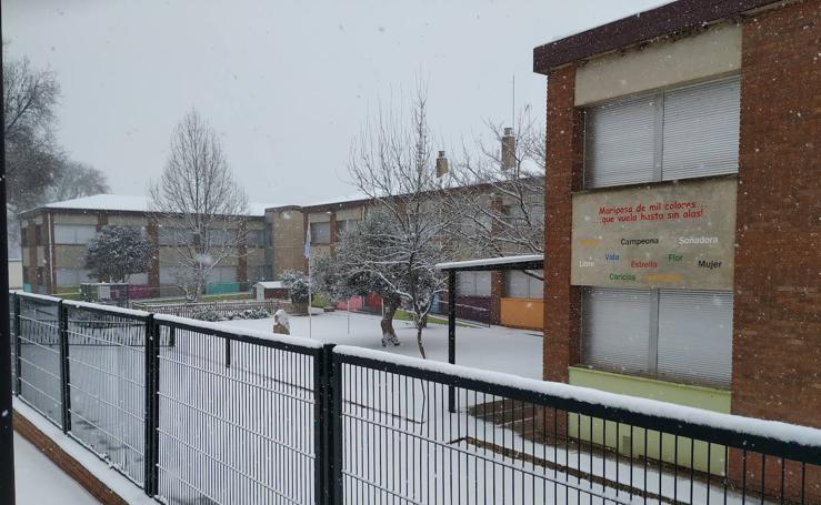 La nieve también llega a Arnedo