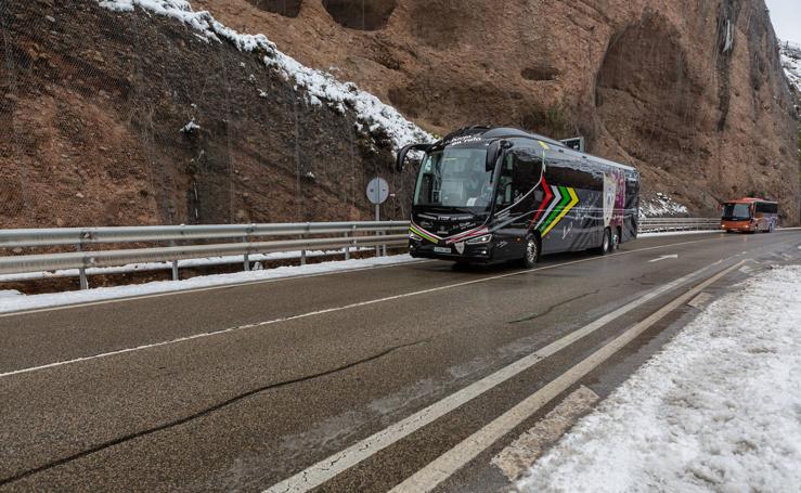 Así han lucido este domingo las carreteras riojanas