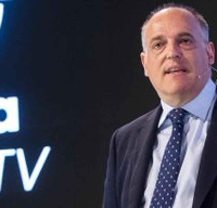 Tebas atiza a Zidane y carga contra el Real Madrid