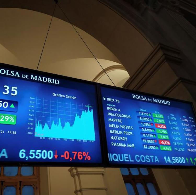 El Ibex-35 deja escapar la cota de los 8.200 puntos