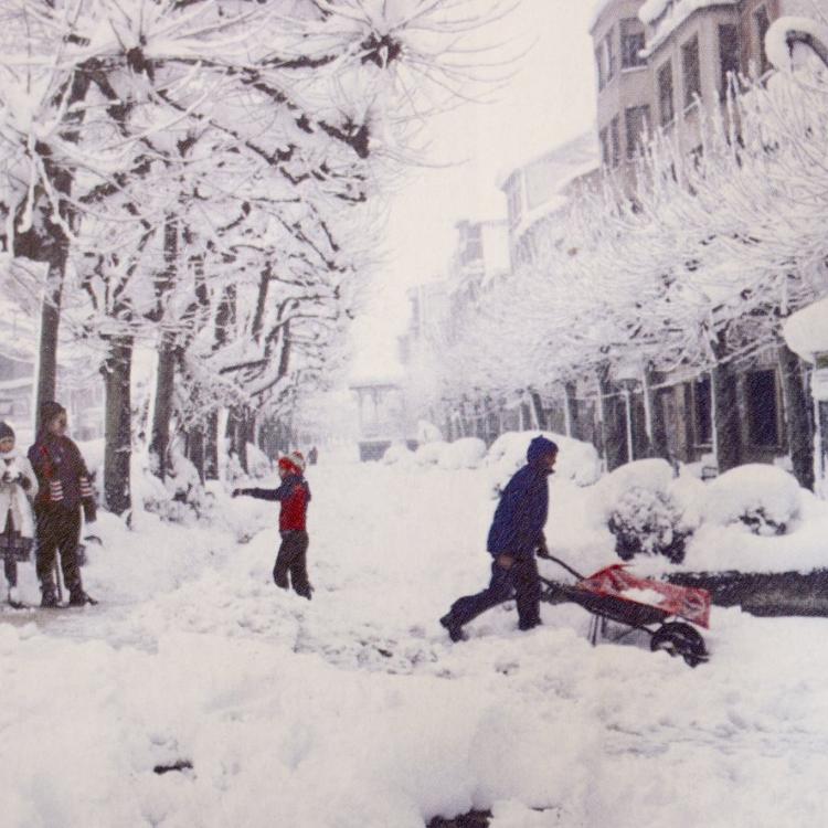 Cuando nevaba mucho en Santo Domingo sin llamarse Filomena